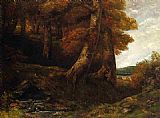 Gustave Courbet Entering the Forest painting
